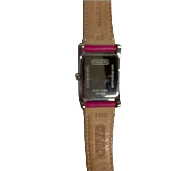 Authentic COACH Ladies Watch‎ Rectangle Bezel Purple Leather Band 24mm main image 6